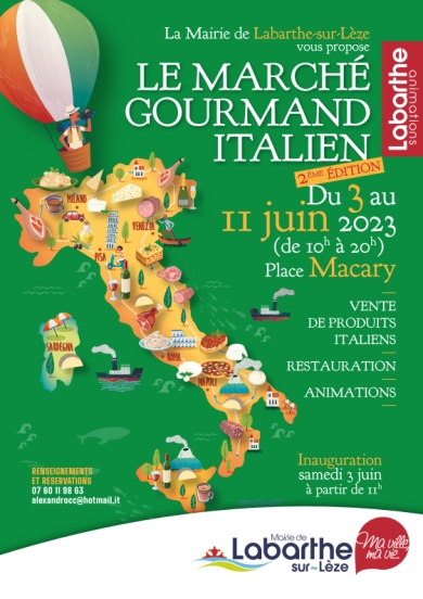 Marché gourmand italien - du 3 au 11 juin 2023